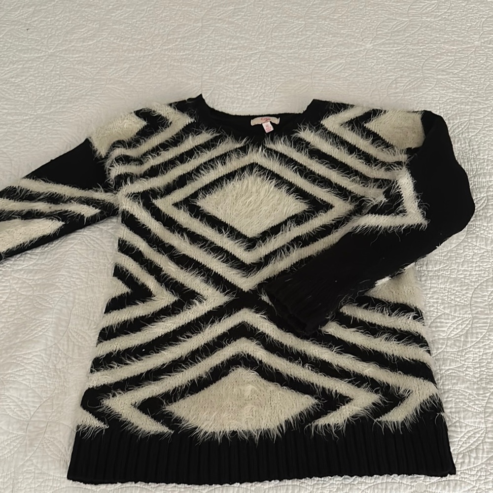 NWOT GB Girls Rabbit fur sweater